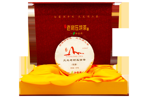 天龙老树压饼茶